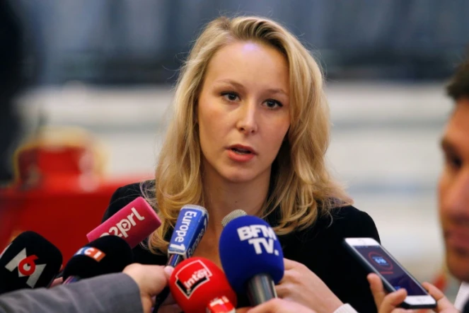 Marion Maréchal-Le Pen (FN) à Paris, le 29 avril 2017