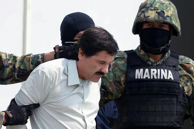 Joaquin Guzman, alias "El Chapo", le 22 février 2014 à Mexico 