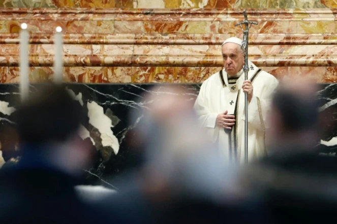 Le pape François lors de la messe de l'Epiphanie, le 6 janvier 2021 en la basilique Saint-Pierre au Vatican