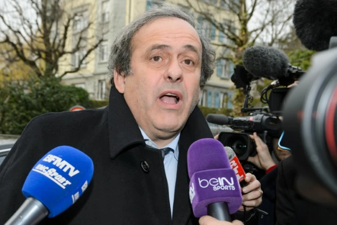 le président de l'UEFA Michel Platini arrive au Tribunal arbitral du sport (TAS), le 8 décembre 2015 à Lausanne