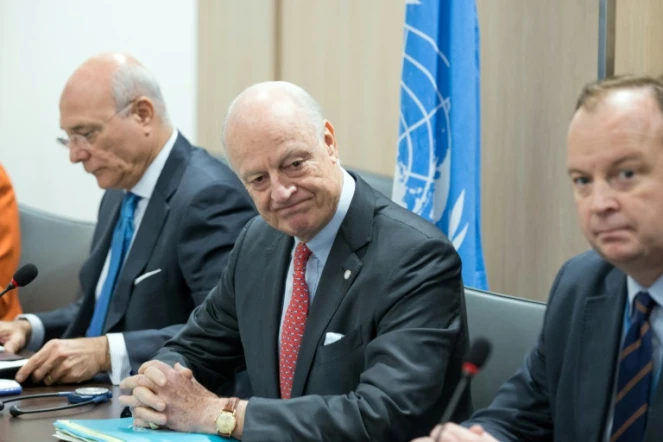 L'émissaire spécial de l'ONU en Syrie Staffan de Mistura le 24 février 2017 à Genève