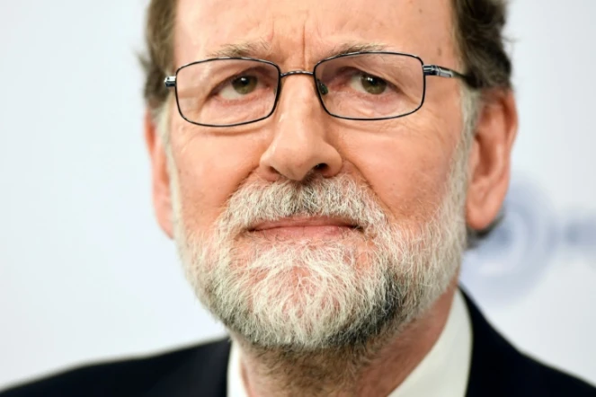 L'ancien chef du gouvernement espagnol Mariano Rajoy au siège du Parti populaire à Madrid, le 5 juin 2018