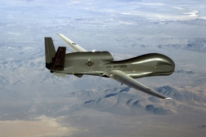 Photo non datée diffusée le 20 juin 2019 par l'US Air Force d'un drone RQ-4 Global Hawk