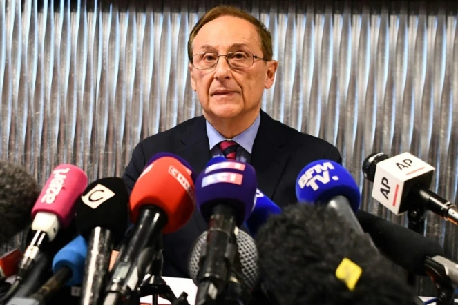 Le président de la Fédération des Sports de glace Didier Gailhaguet, lors d'une conférence de presse, le 5 février 2020 à Paris