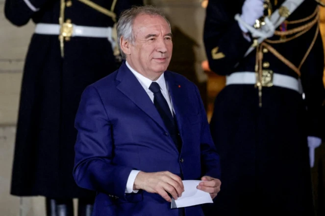 Le nouveau Premier ministre François Bayrou à Matignon le 13 décembre 2024