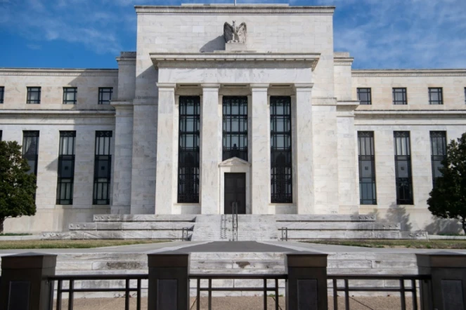 Le bâtiment de la banque centrale américaine, la Réserve fédérale (Fed), à Washington, le 16 mars 2022. La Fed devrait relever ses taux le 4 mai pour tenter de contrôler l'inflation record.
