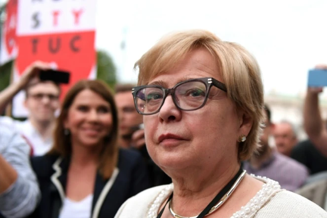 La présidente de la Cour suprême polonaise Malgorzata Gersdorf à Varsovie, le 3 juillet 2018