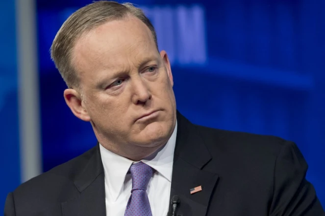 Le porte-parole de la Maison Blanche, Sean Spicer, à Washington, le 12 avril 2017