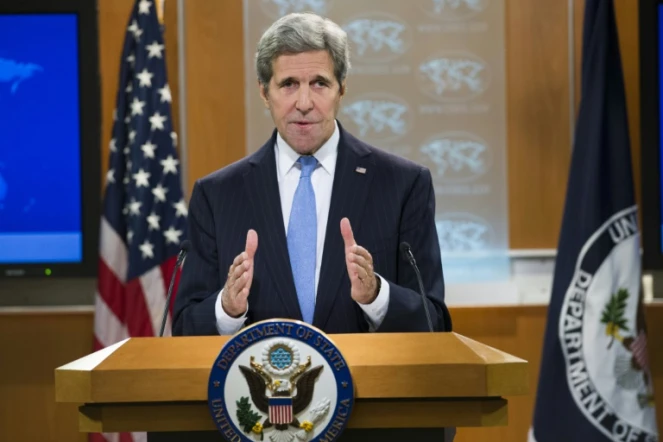 Le secrétaire d'Etat américain, John Kerry, le 7 janvier 2016 à Washington 