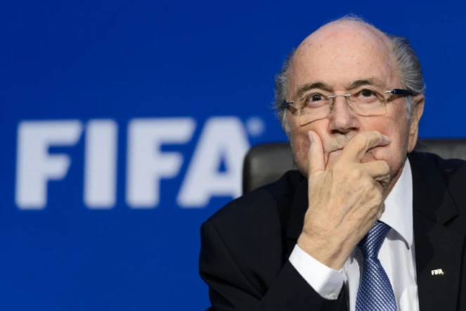 Le président démissionnaire de la Fifa Joseph Blatter, le 20 juillet 2015 au siège de l'instance à Zurich