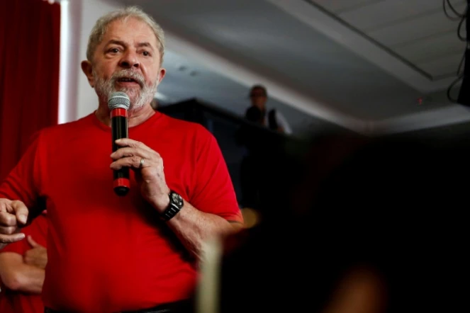 L'ex-président brésilien Luiz Inacio Lula da Silva, le 24 janvier 2018 à Sao Bernardo do Campo, au Brésil