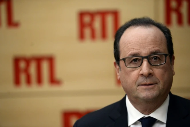 Le président de la République, François Hollande, le 19 octobre 2015 lors de son interview sur RTL