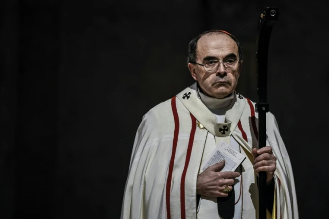 Le cardinal Philippe Barbarin, le 3 avril 2016 à Lyon