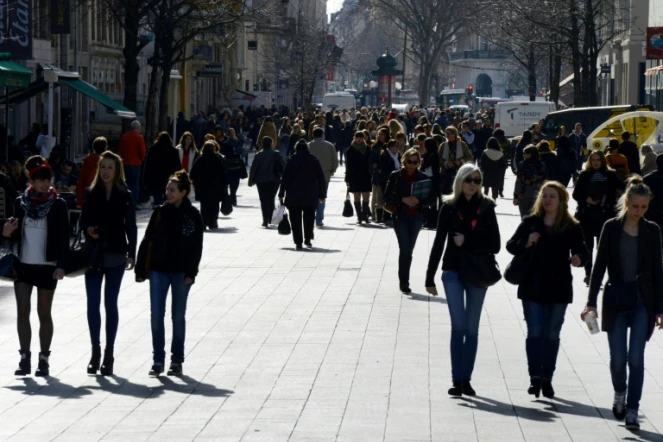 Des anonymes dans la rue le 21 février 2014 à Lyon