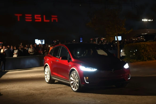 Le Model X de Tesla à Femont, en Californie, le 29 septembre 2015