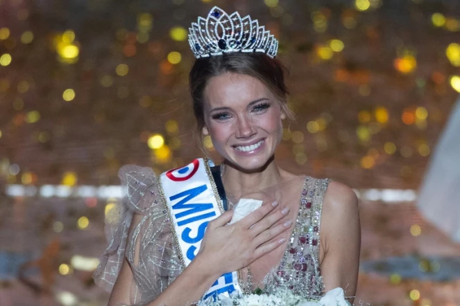 Amandine Petit, élue Miss France 2021, le 20 décembre 2020 aux Epesses, en Vendée