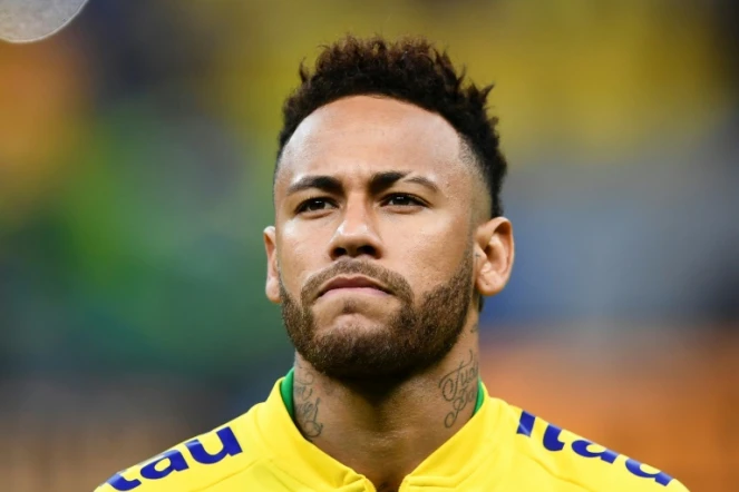 Le meneur de jeu du Brésil Neymar avant le match amical contre le Qatar, le 5 juin 2019 à Brasilia