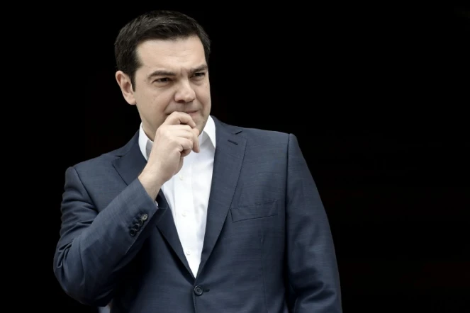 Le Premier ministre grec Alexis Tsipras à Athènes le 11 avril 2016