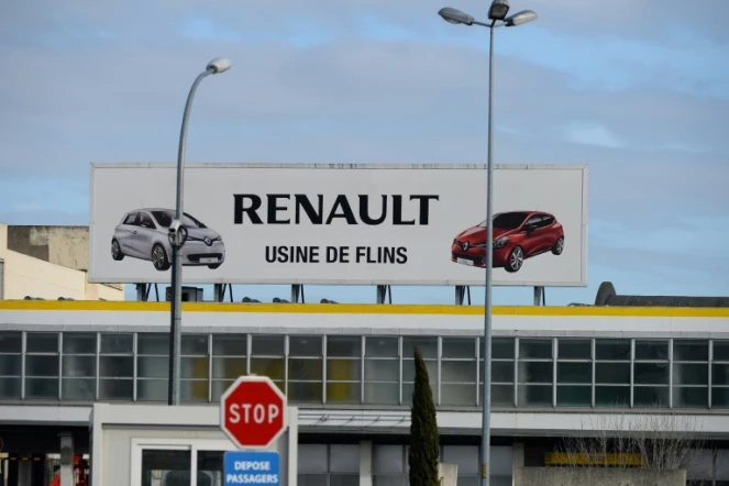 L'usine Renault de Flins dans les Yvelines, le 3 février 2017