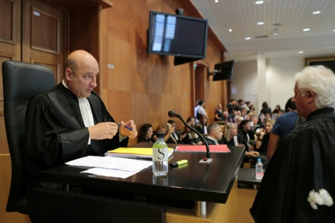 Le procureur Nicolas Bessone le 15 septembre 2016 au tribunal de Bastia où sont jugés cinq hommes dans l'affaire de la rixe de Sisco