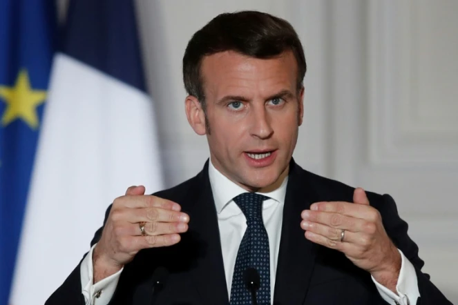 Le Président Emmanuel Macron, le 25 mars 2021 à Paris