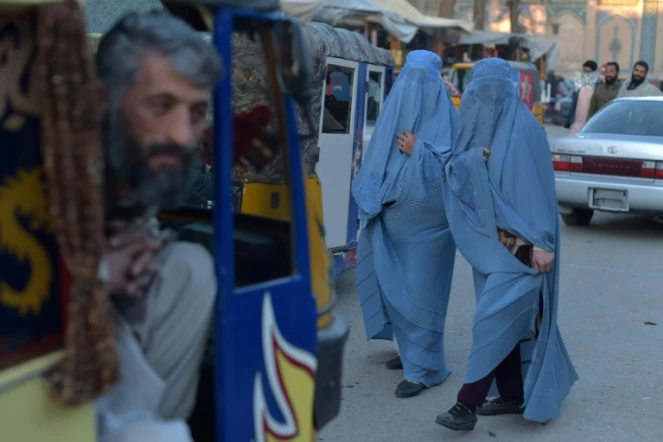 Dans une rue de Herat, dans l'ouest de l'Afghanistan, le 15 février 2022