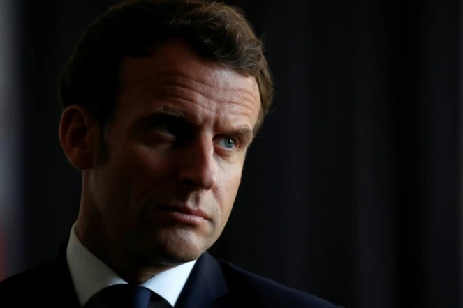 Emmanuel Macron, le 7 avril 2020, à La Courneuve 
