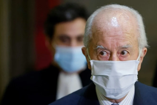 Edouard Balladur lors de son procès devant la Cour de justice de la République, le 27 janvier 2021 à Paris