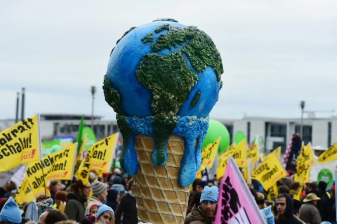 Une marche pour le climat à Berlin le 29 novembre 2015