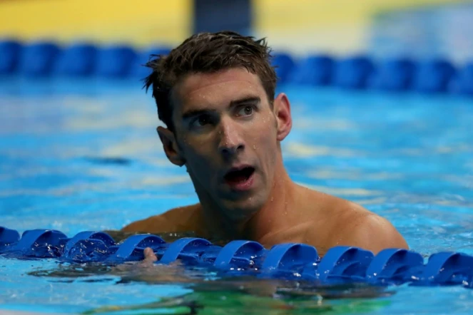 Le nageur américain Michael Phelps, le 1er juillet 2016 à Omaha dans le Nebraska