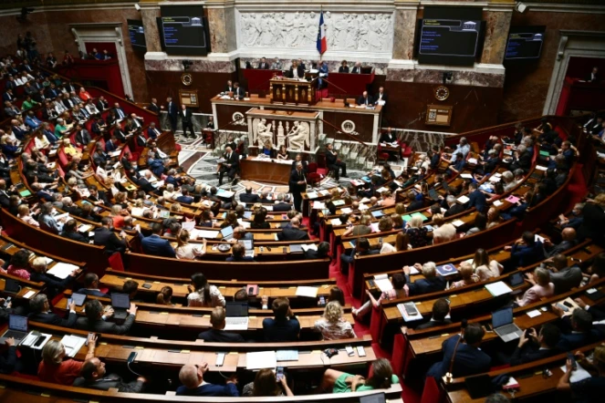 L'Assemblée nationale à Paris le 19 juillet 2022