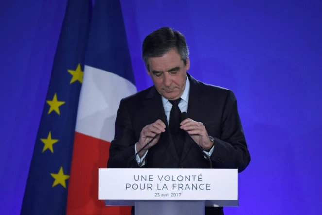 François Fillon, le 23 avril 2017 à Paris