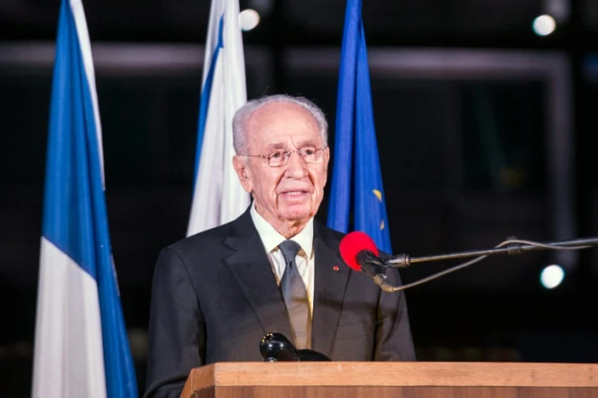 Shimon Peres, le 14 novembre 2015 à Tel Aviv