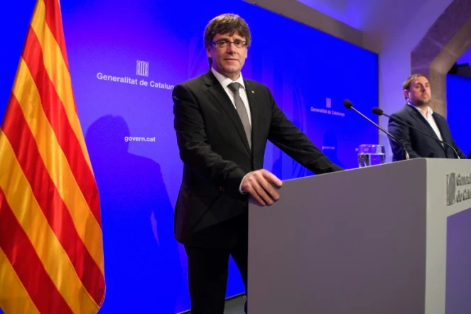 Carles Puigdemont, le président de Catalogne, le 14 juillet 2017 à Barcelone