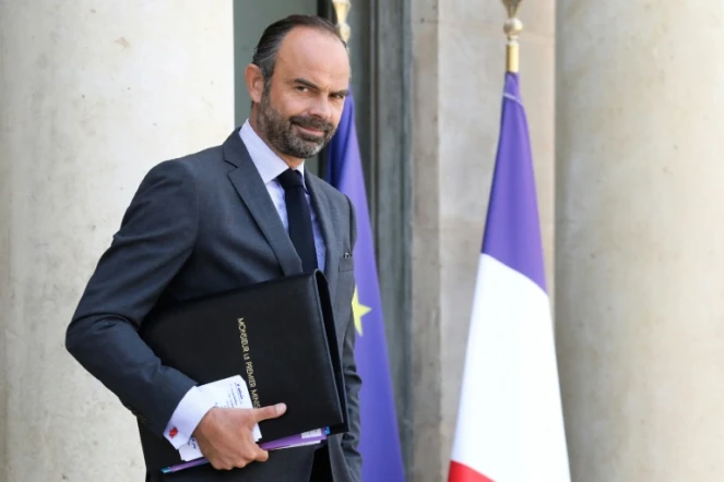 Le Premier ministre Edouard Philippe sur le perron de l'Elysée, le 19 septembre 2018 à Paris