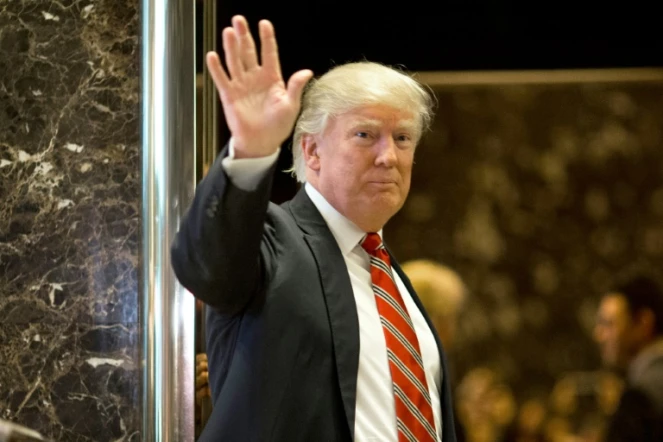 Donald Trump à Trump Tower le 16 janvier 2017 à New York