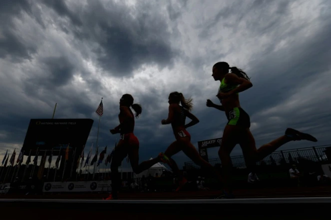 Concurrentes aux Championnats des Etats-Unis d'athlétisme à Eugene dans l'Oregon, le 28 juin 2015