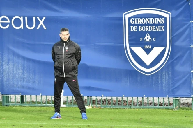 L'entraîneur de Bordeaux, Jocelyn Gourvennec, au Haillan à Bordeaux, le 17 janvier 2018