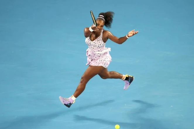 L'Américaine Serena Williams face à la Slovène Tamara Zidansek lors de l'Open d'Australie, à Melbourne, le 22 janvier 2020