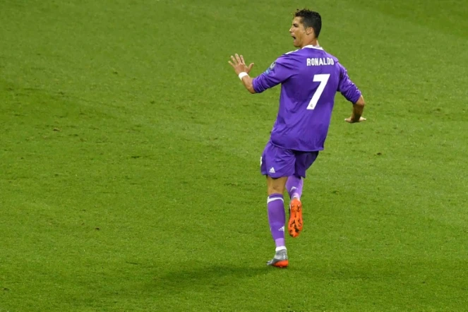 Le buteur du Real Madrid Cristiano Ronaldo, auteur d'un doublé contre la Juve en finale de la Ligue des champions, le 3 juin 2017 à Cardiff