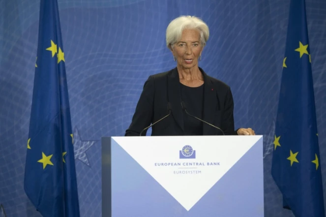Christine Lagarde prend la présidence de la Banque centrale européenne (BCE), le 28 octobre 2019 à Francfort, en Allemagne