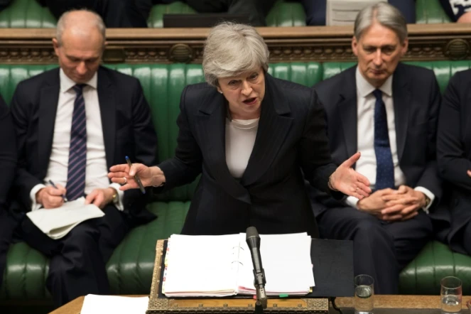 La première ministre britannique Theresa May devant les députés, le 22 mai 2019 