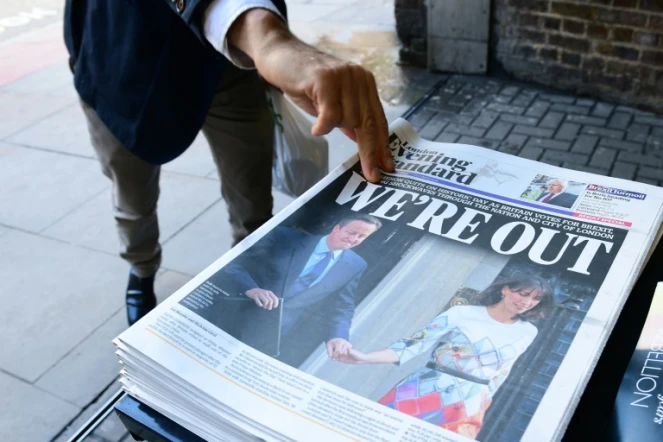 La Une du London Evening Standard après le référendum, le 24 juin 2016