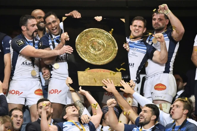 Castres, sacré champion de France après sa victoire sur Montpellier, le 2 juin 2018 au Stade de France, s'apprête à défendre son titre