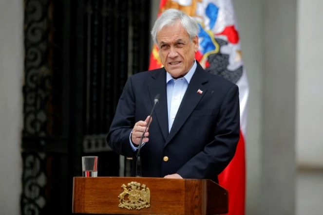 Le président du Chili Sebastian Piñera le 26 octobre 2019 à Santiago au Chili
