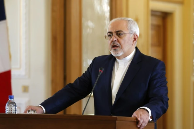 Le ministre iranien des Affaires étrangères Mohammad Javad Zarif lors d'une conférence de presse, le 31 janvier 2017 à Téhéran