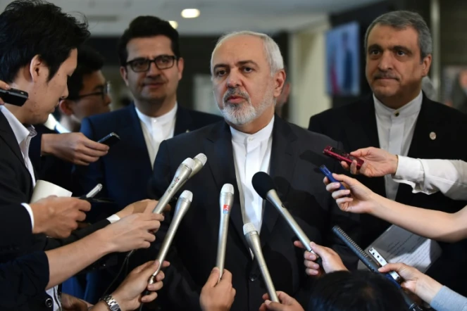 Le ministre des Affaires Etrangères iranien Mohammad Javad Zarif le 16 mai 2019 à Tokyo au Japon 