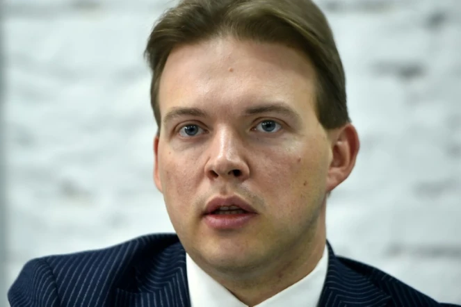 (Photo d'archives) L'avocat Maxime Znak, une figure de l'opposition bélarusse, le 24 août 2020 à Minsk