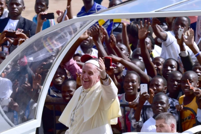 Le pape François, le 28 novembre 2015 à Kampala