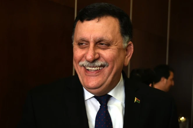 Le Premier ministre libyen Fayez al-Sarraj, le 8 janvier 2016 à Tunis